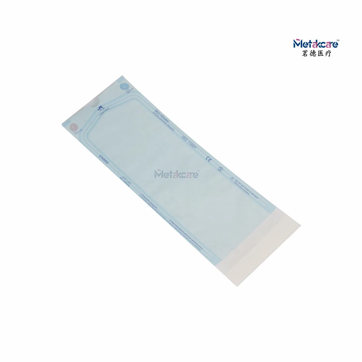 Sacos de Pouch Planos de Papel Populares Rolos Sacos Auto Selantes de Esterilização (090260)