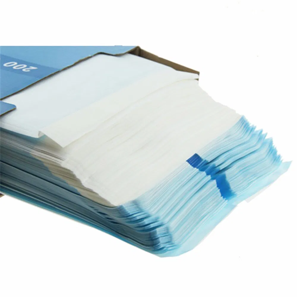 Saco de Esterilização Descartável Azul 90mm*260mm com Selagem Automática
