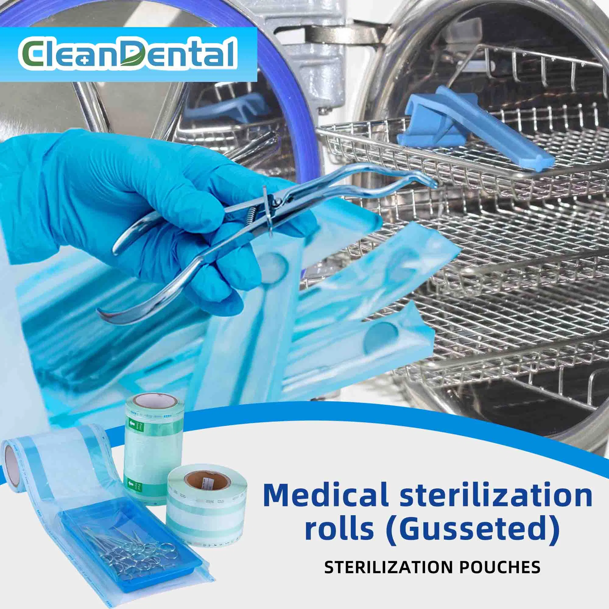 510K Saco de Esterilização Aut selante Certificado Embalagem Dental Médica