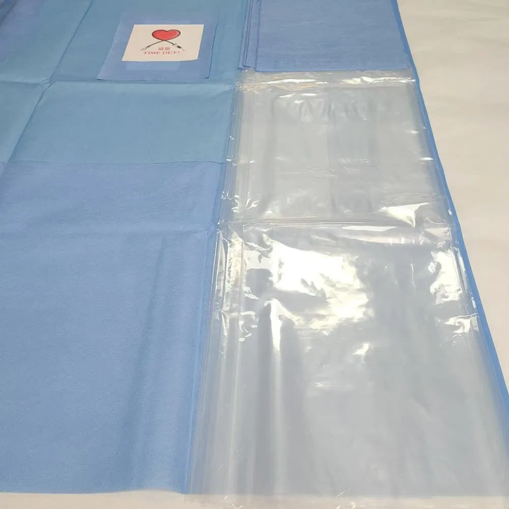 Lençol Cirúrgico Descartável com Filme Plástico, Limpo e Higiênico para Prevenir Eficazmente Vazamentos de Fluídos