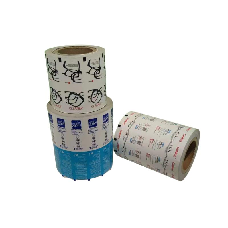 Embalagem Laminada de Papel/PE/Al/Eaa 110g para Lenços de Lentes Personalizados