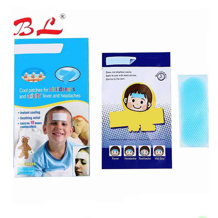 Folha de Gel Refrigerante Alívio de Dor de Cabeça Folha Fria para Bebê e Adulto