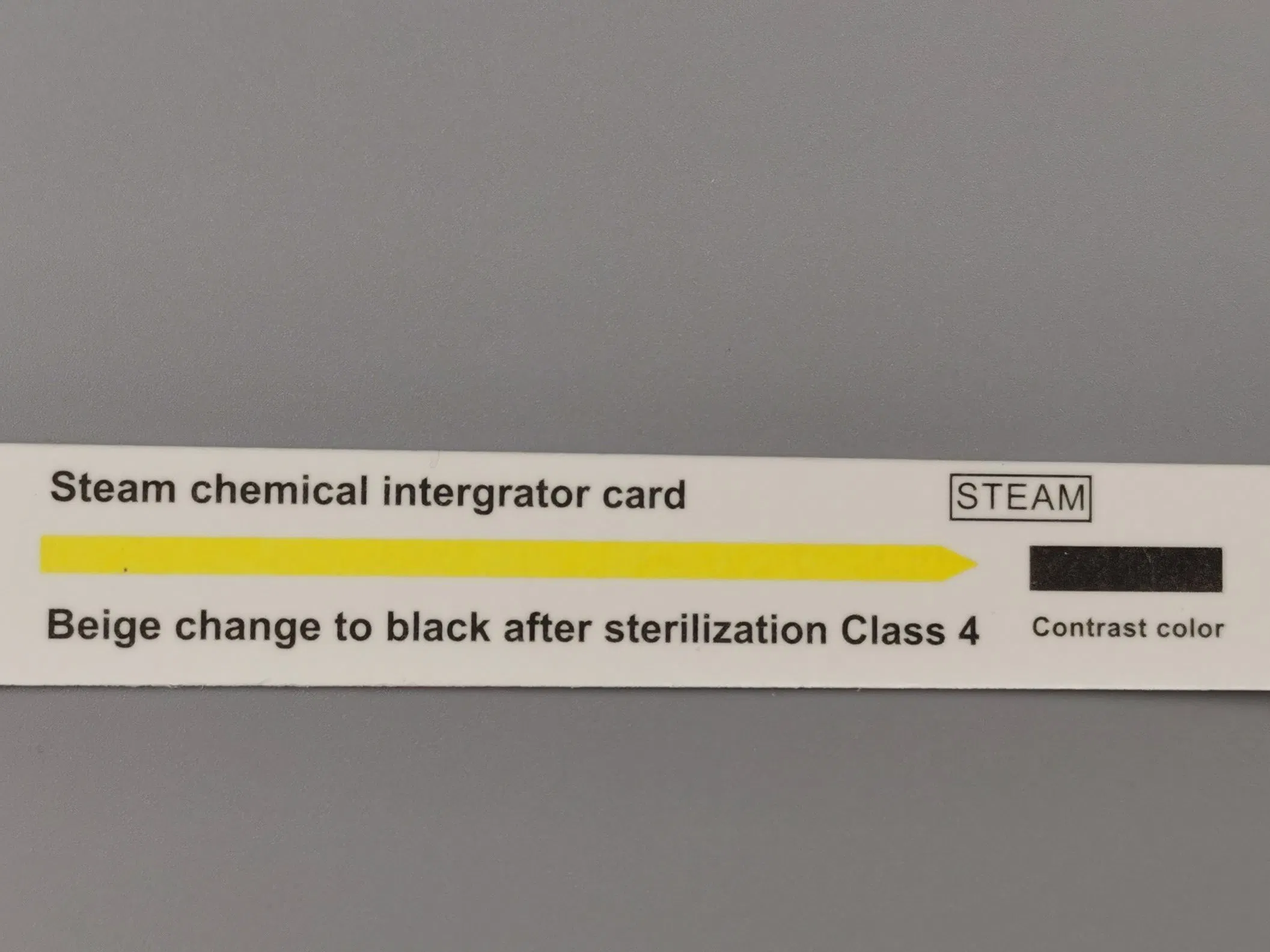 Cartão Indicador de Esterilização por Vapor/Eo/Plasma Classe 3/4/5/6