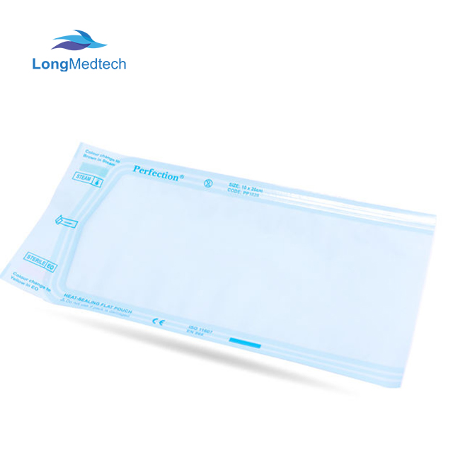 Feito de papel médico e filme PET, sacos de esterilização autoadesivos para suprimentos cirúrgicos e uso dental