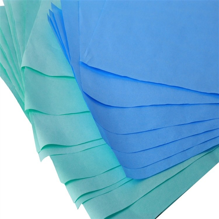Folhas de Papel Crepom para Esterilização Cirúrgica Papel Médico Crepom