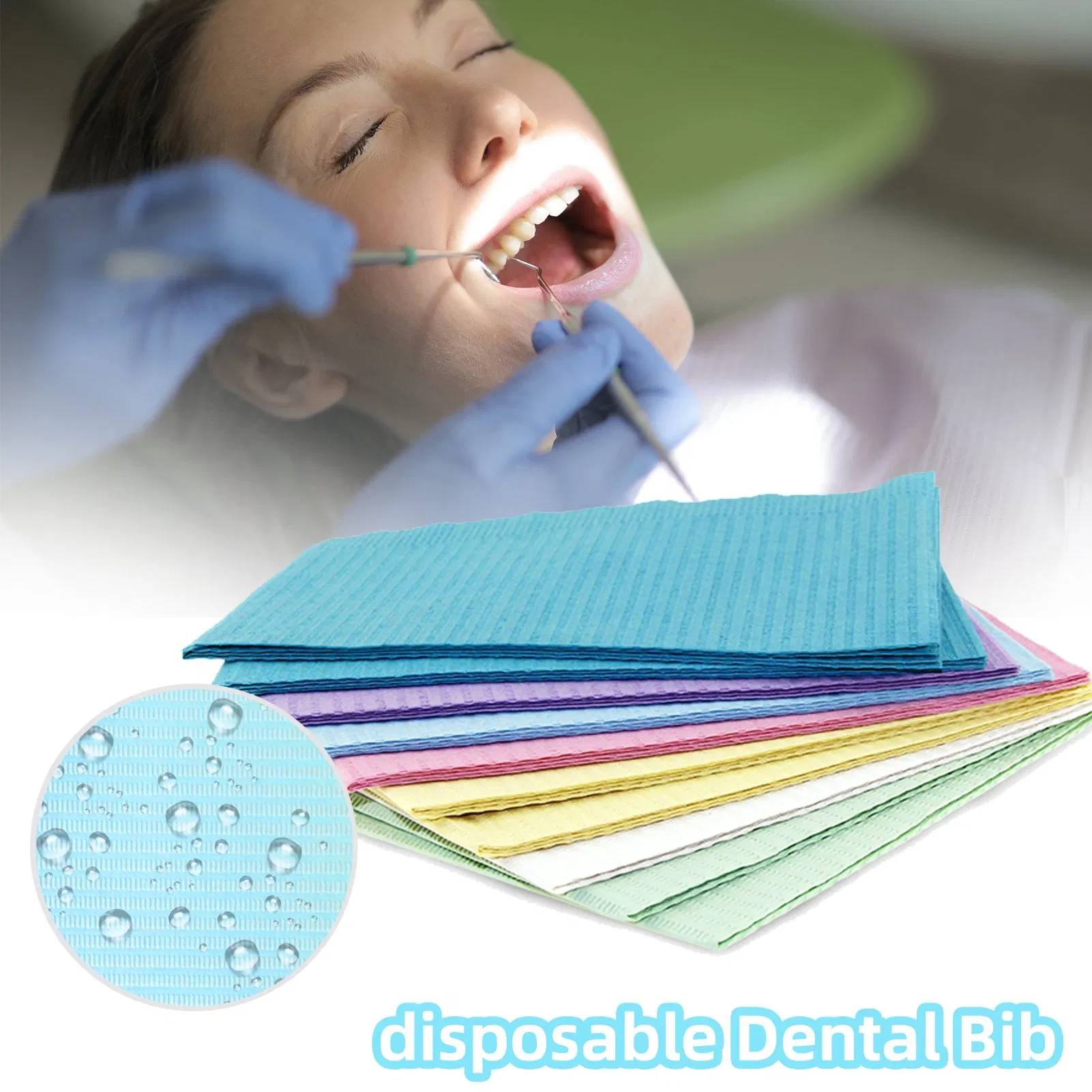 13" X 18" Folhas Médicas Impermeáveis Verdes para Odontologia