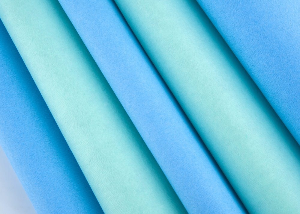 Folha de Envoltório de Esterilização de Papel Crepe Médico Duplex Azul Descartável para Equipamentos