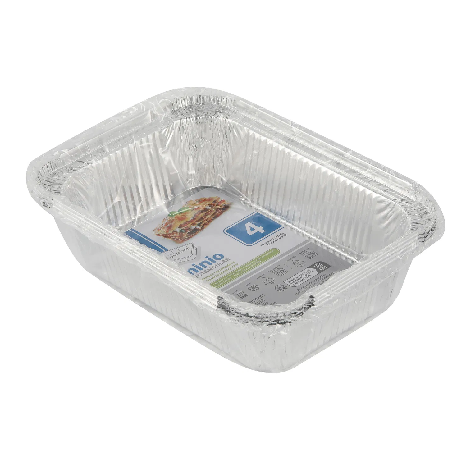 Recipiente de Alimento de Alumínio Descartável para Almoço