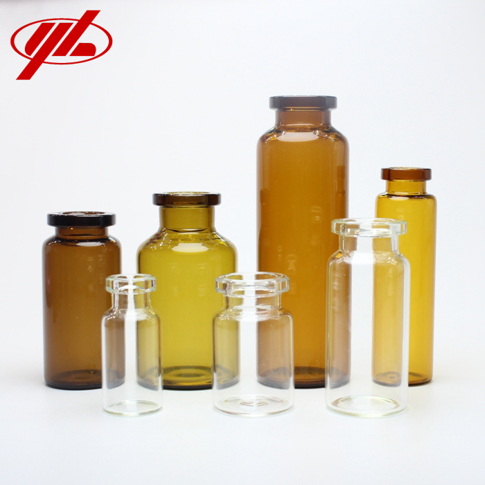 Vial Estéril Youlyy, Vial de Vidro Estéril Pré-Lavado e Depirogenado 2ml 3ml 5ml 7ml 10ml 15ml 20ml 25ml 30ml Frasco de Vidro Farmacêutico Frasco de Vidro para Injeção