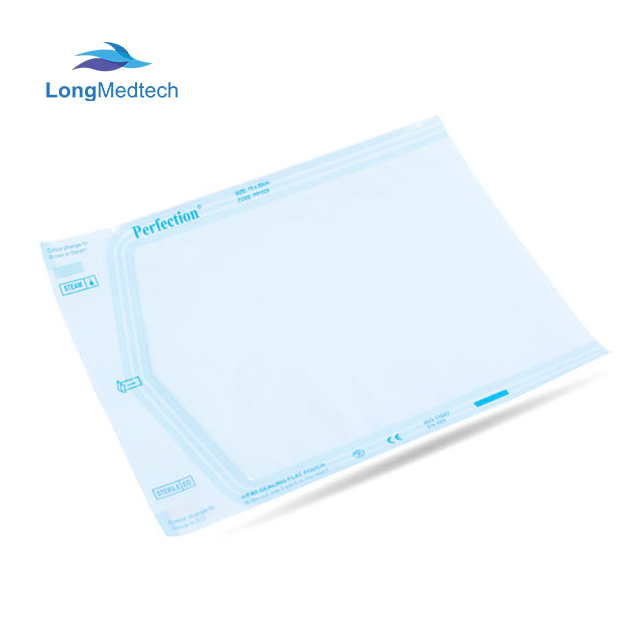 Feito de papel médico e filme PET, sacos de esterilização autoadesivos para suprimentos cirúrgicos e uso dental