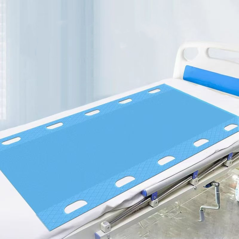Lençol descartável para suprimentos médicos, super lençol de transferência de pacientes com 8 alças e núcleo absorvente