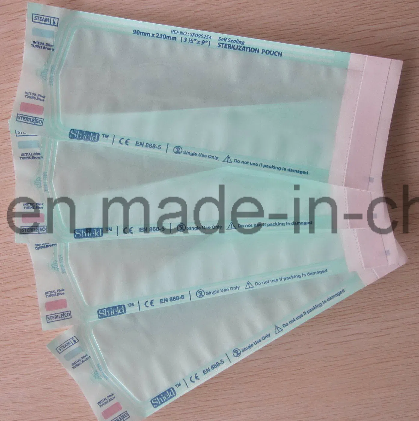 Sacos de Esterilização para Uso Médico Descartáveis (90X260mm)