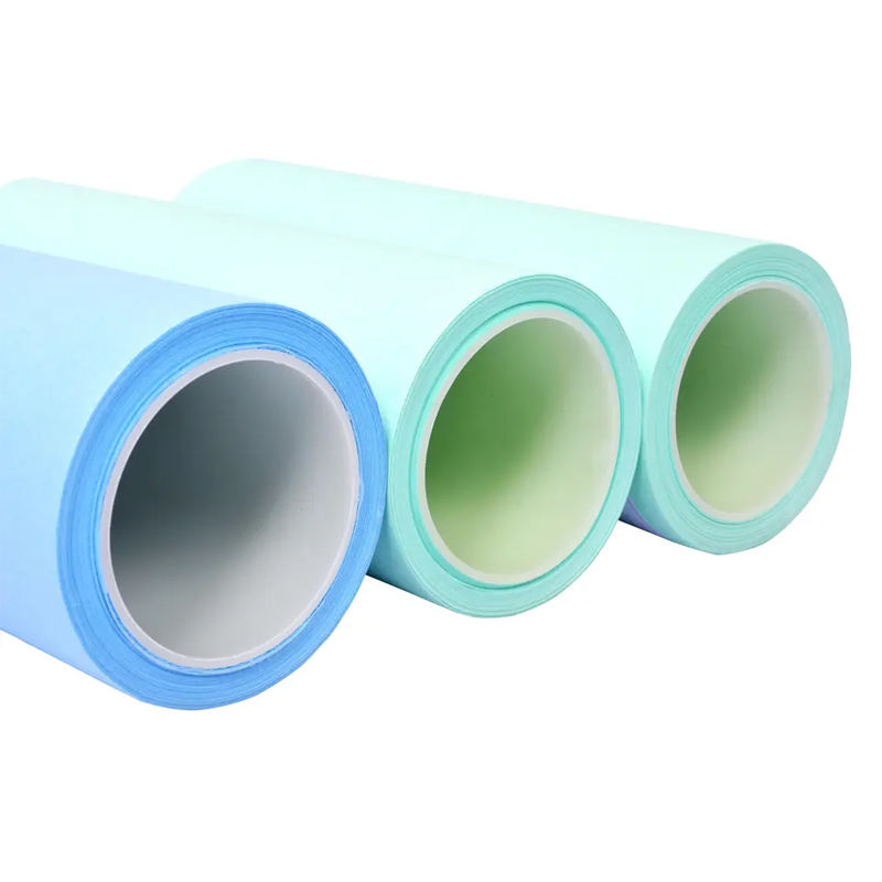 Venda Quente Papel Crepe Médico Descartável 45g 50g 60g Papel de Envoltório para Ferramentas de Hospital Autoclavável