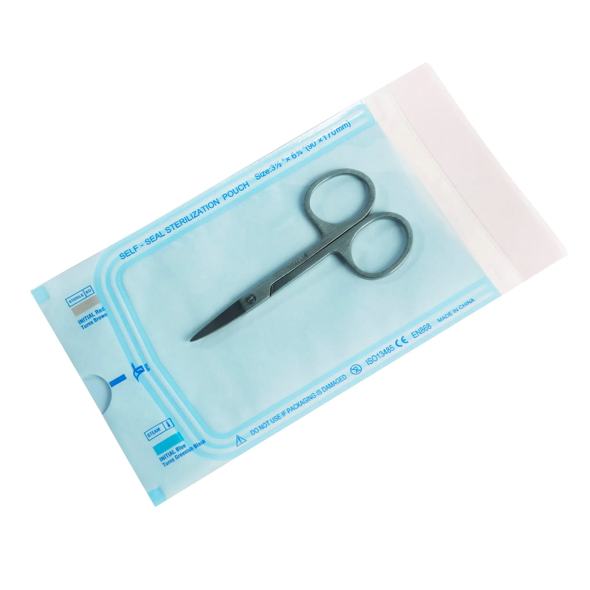 Pacotes de Papel para Autoclave Dental Premium 90X260mm para Esterilização