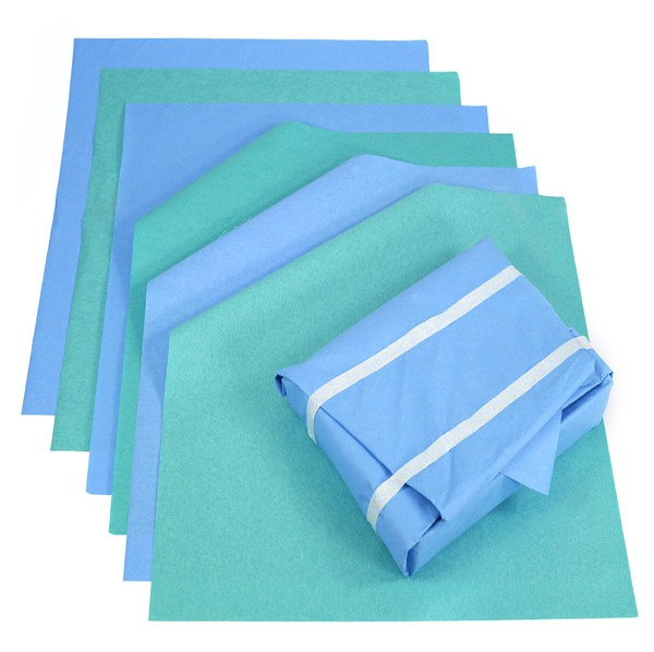 Papel drape estéril descartável à prova d'água / papel crepe para envolvimento