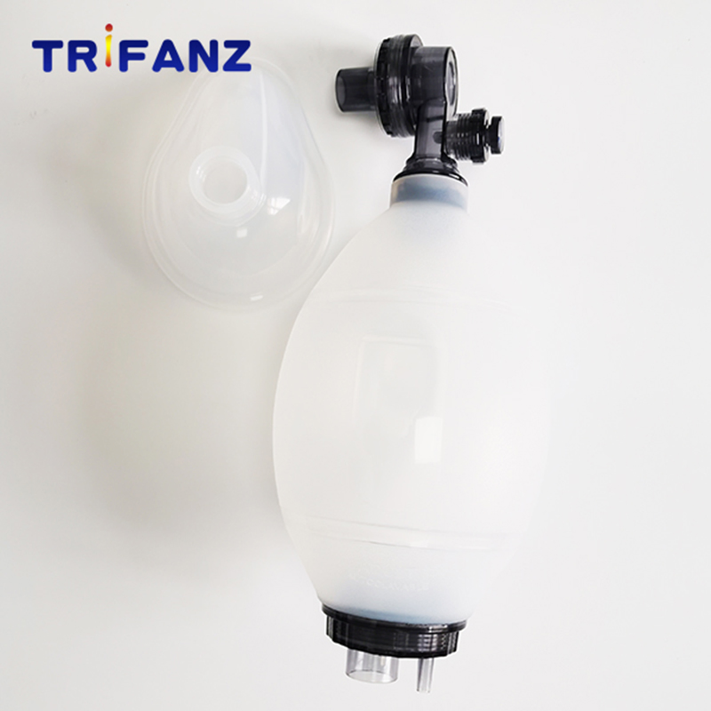 Reanimador Manual de Silicone Reutilizável 100% Tamanho Infantil Embalagem em Saco PE