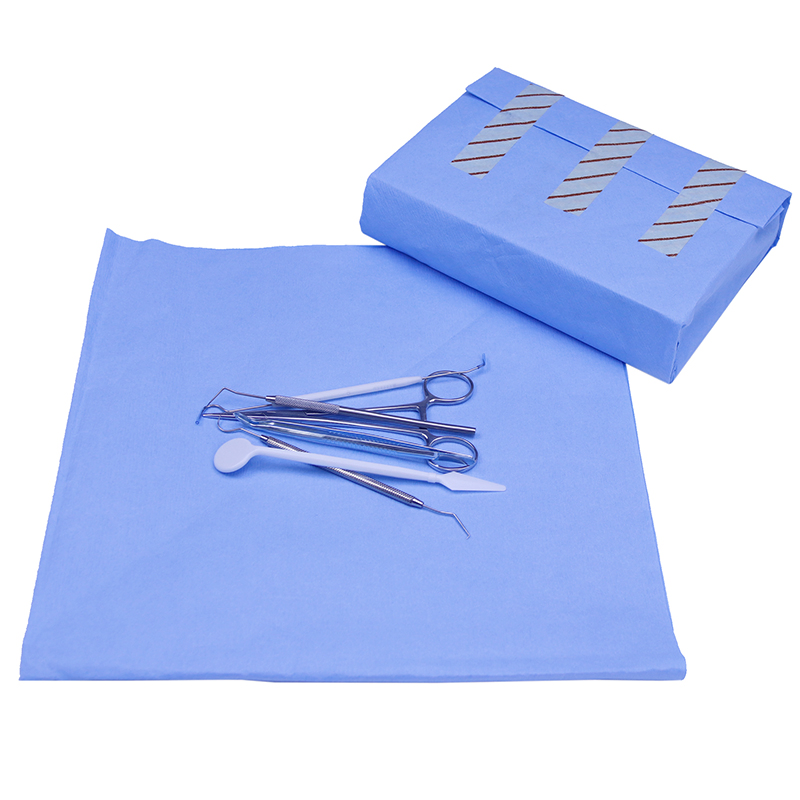 Folha de Esterilização Azul Papel Crepe para Embalagem de Dispositivos Materiais