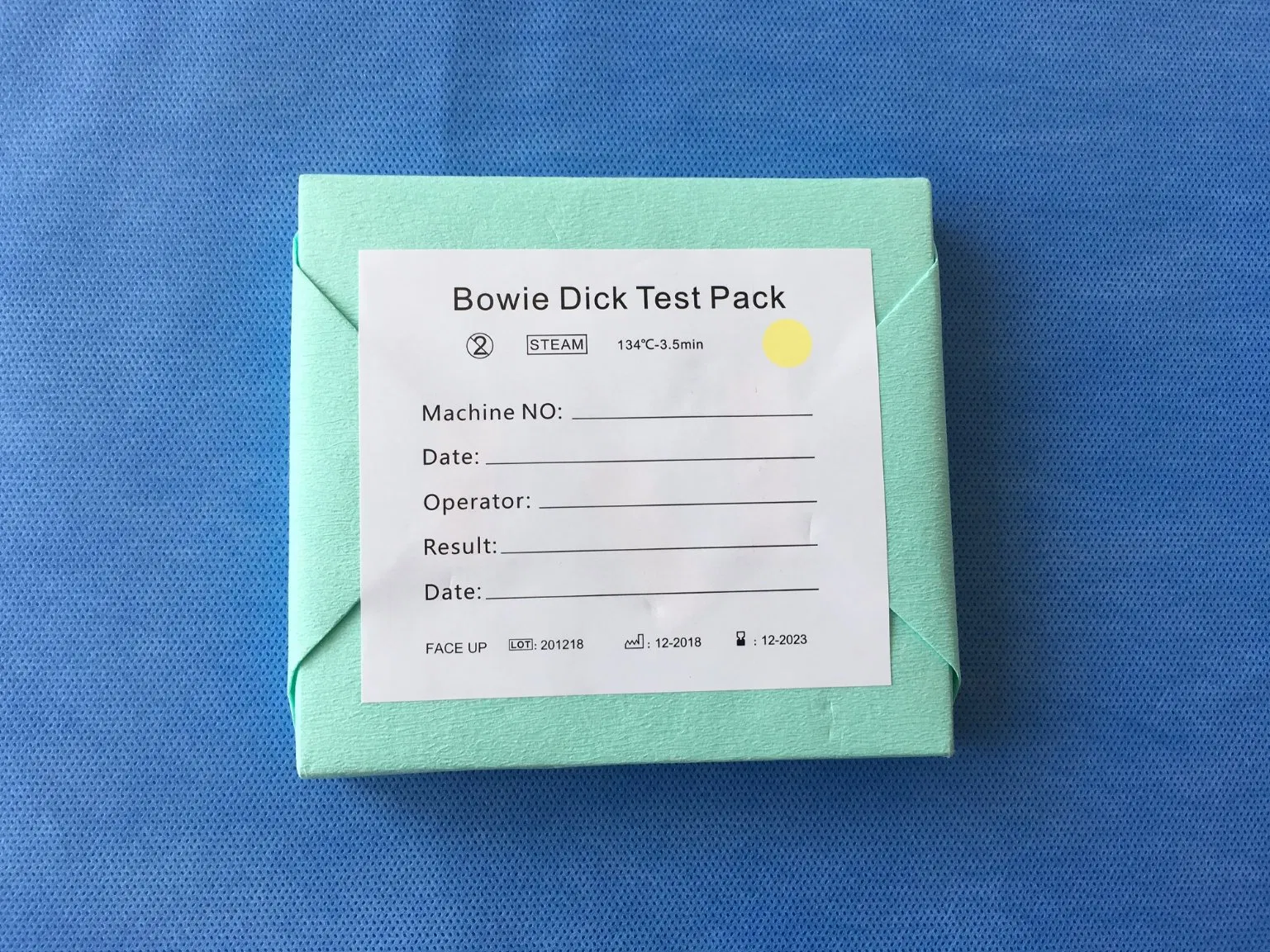 Folha de Teste Bowie &amp; Dick para Monitoramento de Esterilização
