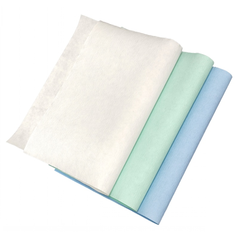 Embalagem de Instrumentos Médicos Papel Crepe nas Cores Branca, Verde e Azul