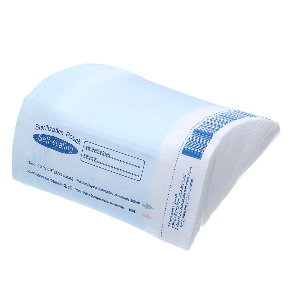Rolos de bolsa com fundo estéril para esterilização médica autoclave certificado CE