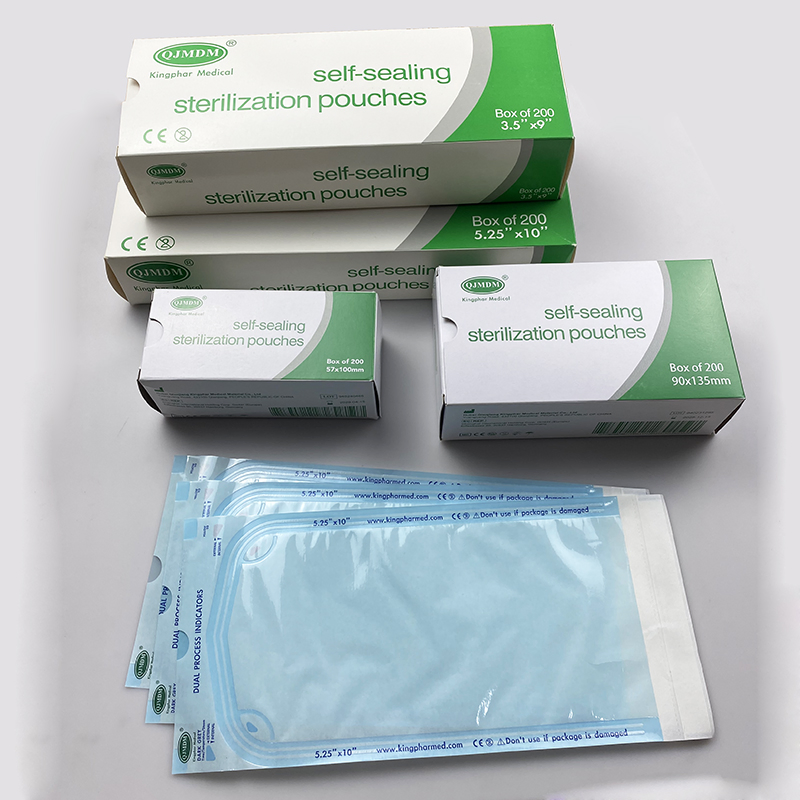 Sacos de Esterilização para Autoclave Dental Consumível Médico Embalagem Estéril Rolo de Esterilização Saco de Esterilização Auto-adesivo