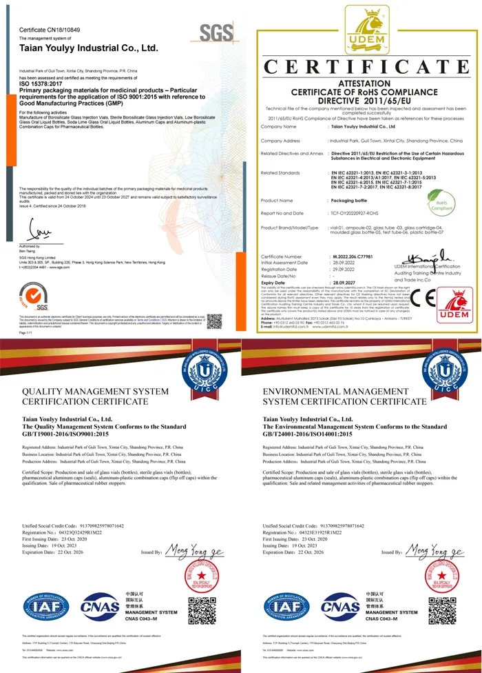 Certificados de Qualidade