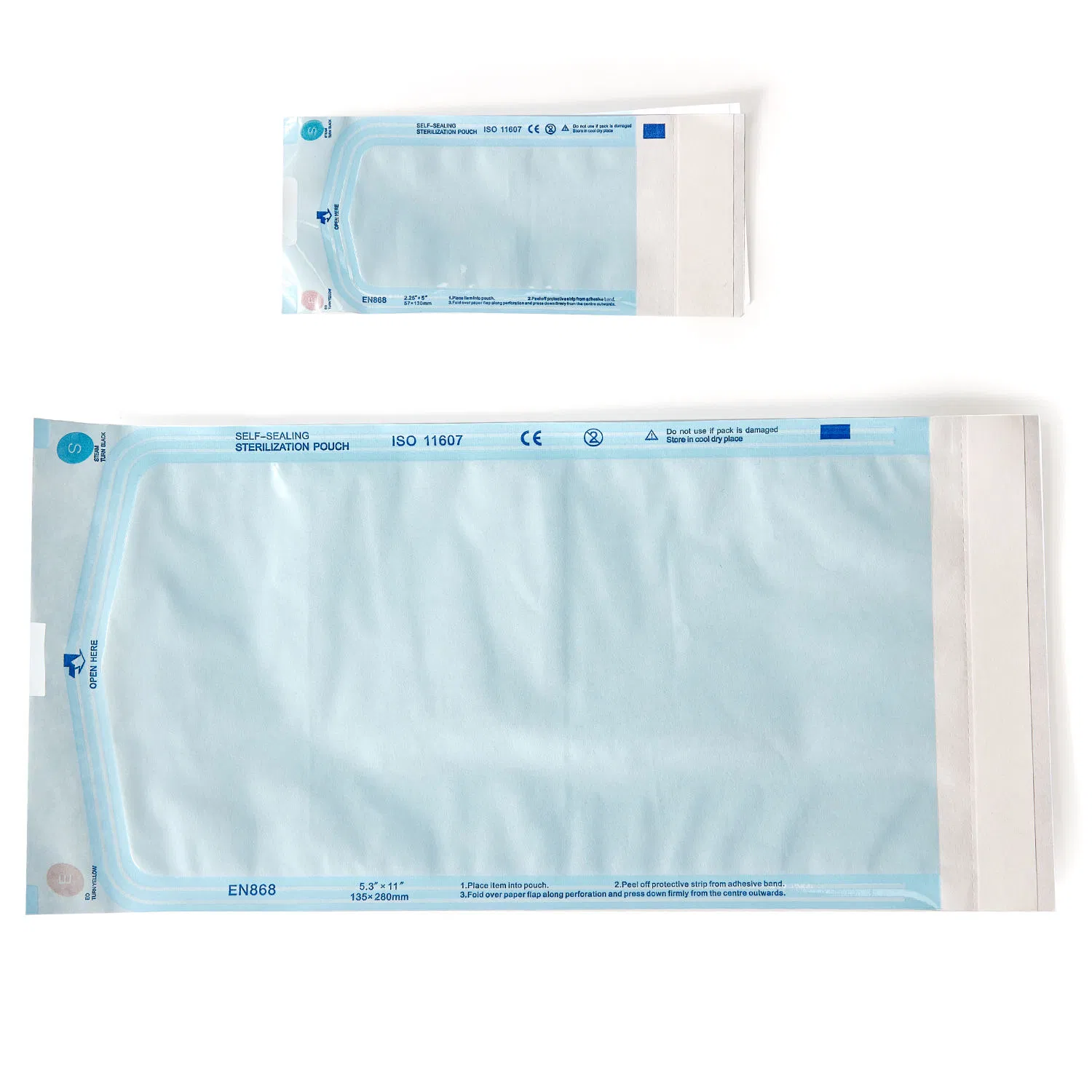 Bolsas de Esterilização Autocolantes da China e Rolos de Esterilização para Autoclave
