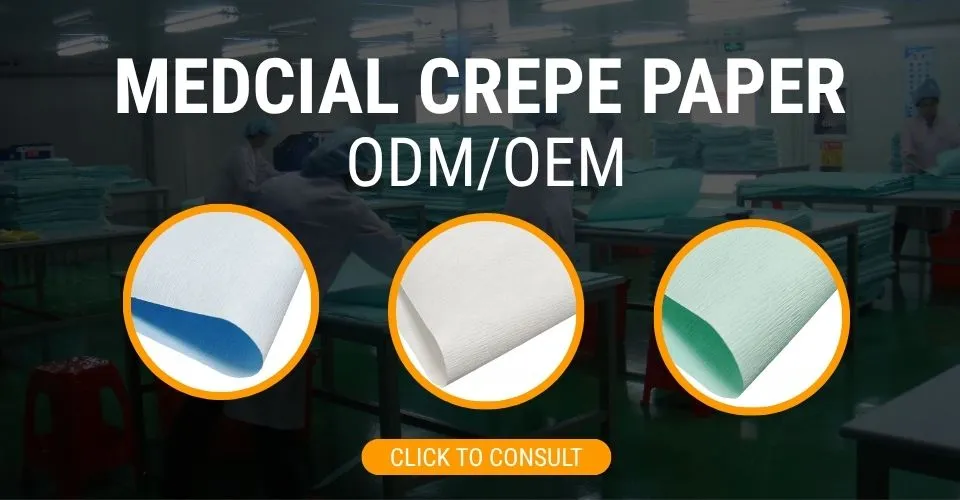 Embalagem de Instrumentos Médicos Papel Crepe