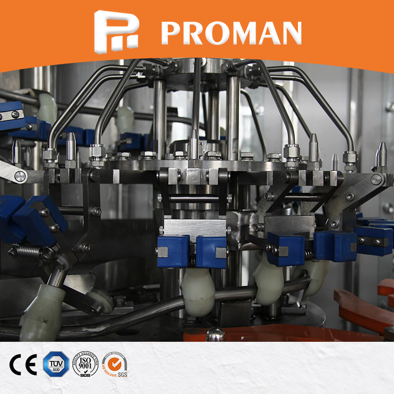 Sistema de Linha de Produção de Enchimento e Tampagem Automática de Garrafas de Vidro para Bebidas de Suco