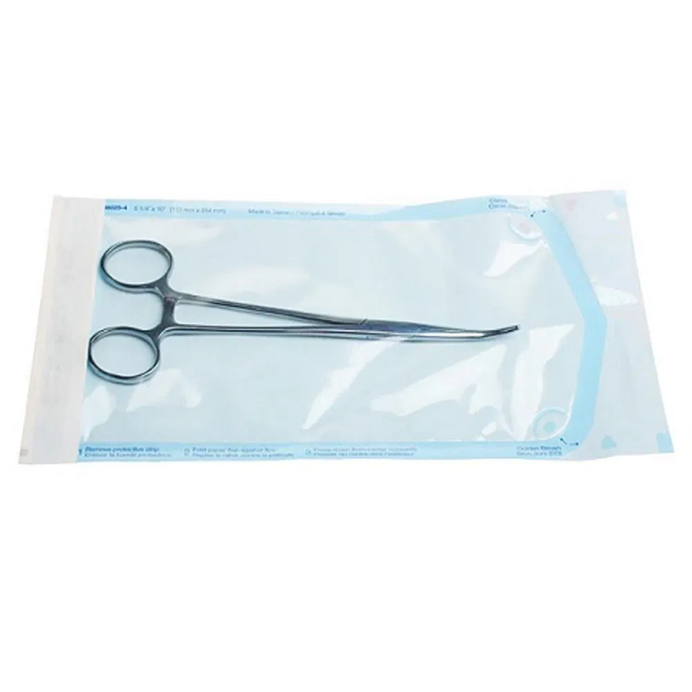 Embalagem de Bolsa Plana para Esterilização Médica Eo