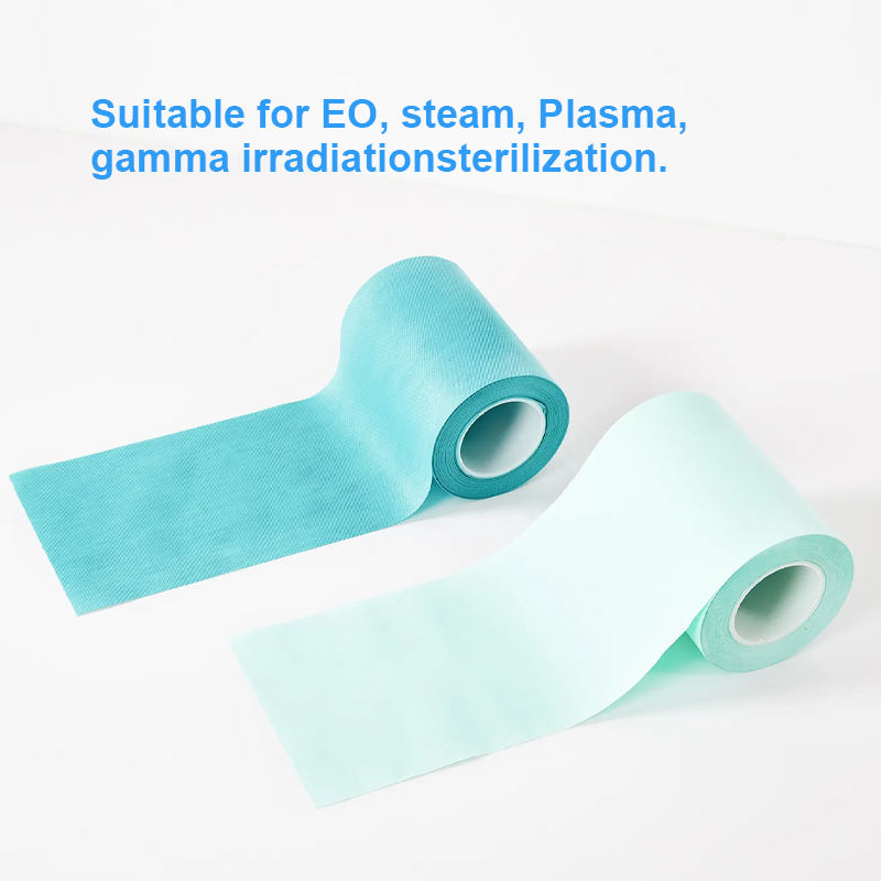 Material de Embalagem Médica por Atacado 45g 50g 60g Papel Crepe de Esterilização