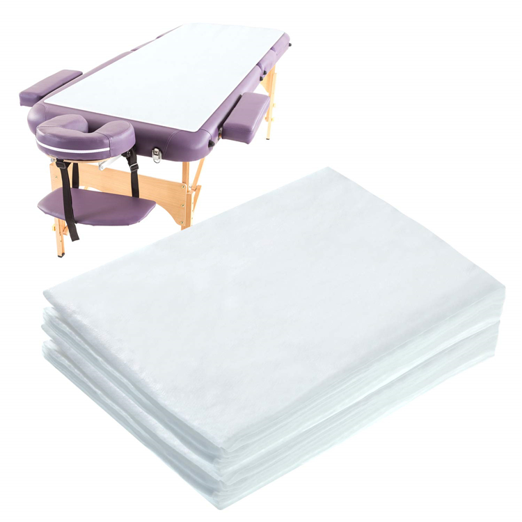 Uso de Cama de Massagem Lençóis Descartáveis de Não Tecido para SPA 72"X32" Lençol Descartável para Mesa