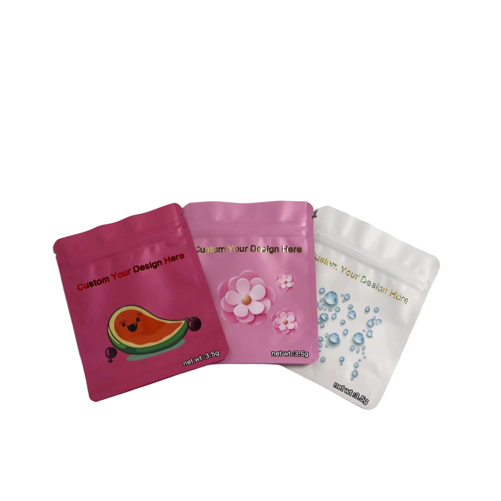 Saco de fundo plano com fecho resselável impresso sob medida, embalagem de saco tipo doypack, grau alimentício, alta barreira, embalagem tipo ziplock, embalagem em pé, à prova de umidade, embalagem para manter os alimentos frescos