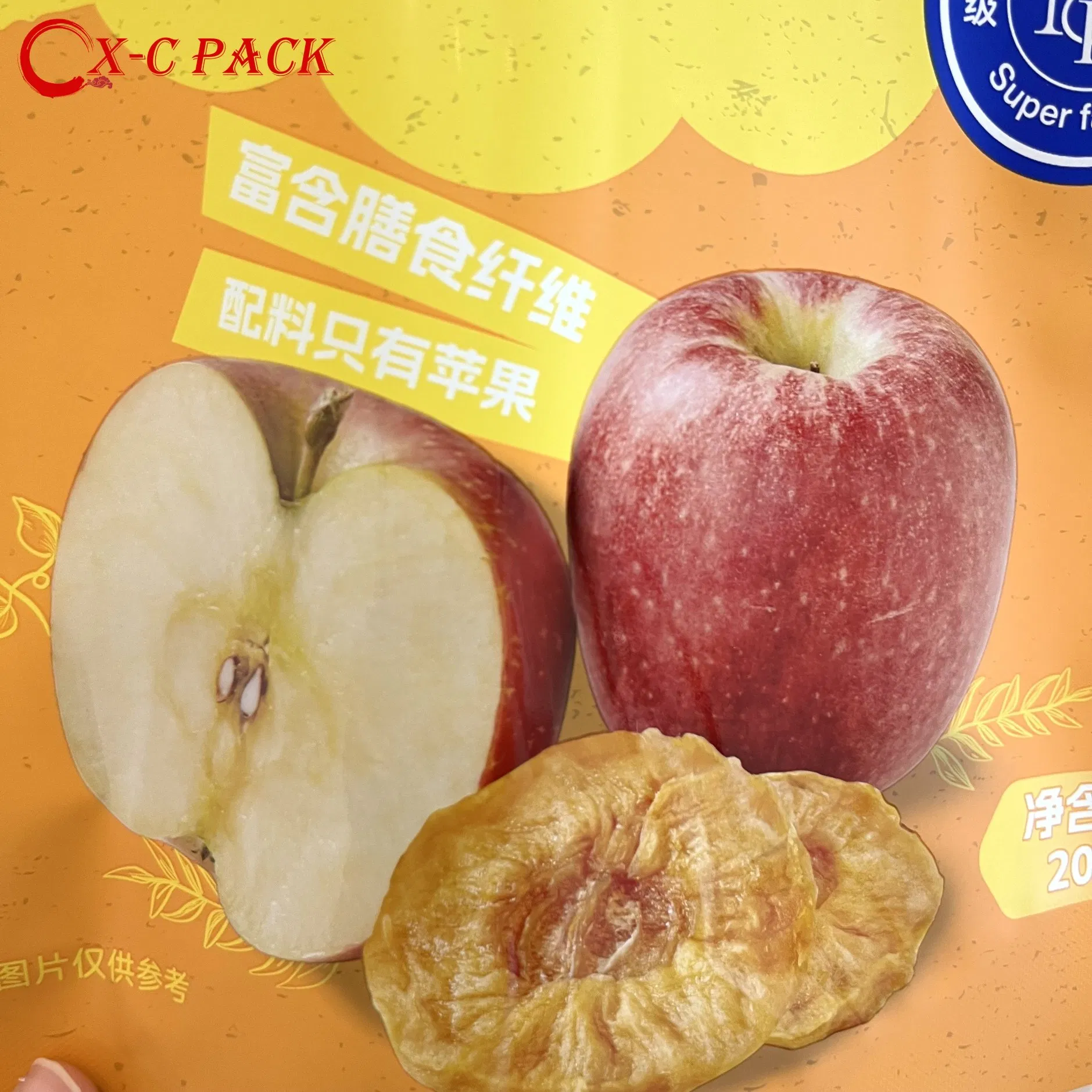 Bolsas de Embalagem de Frutas Crocantes Exibição em Prateleira de Supermercado Embalagem de Alimentos Embalagem de Alumínio Personalizável