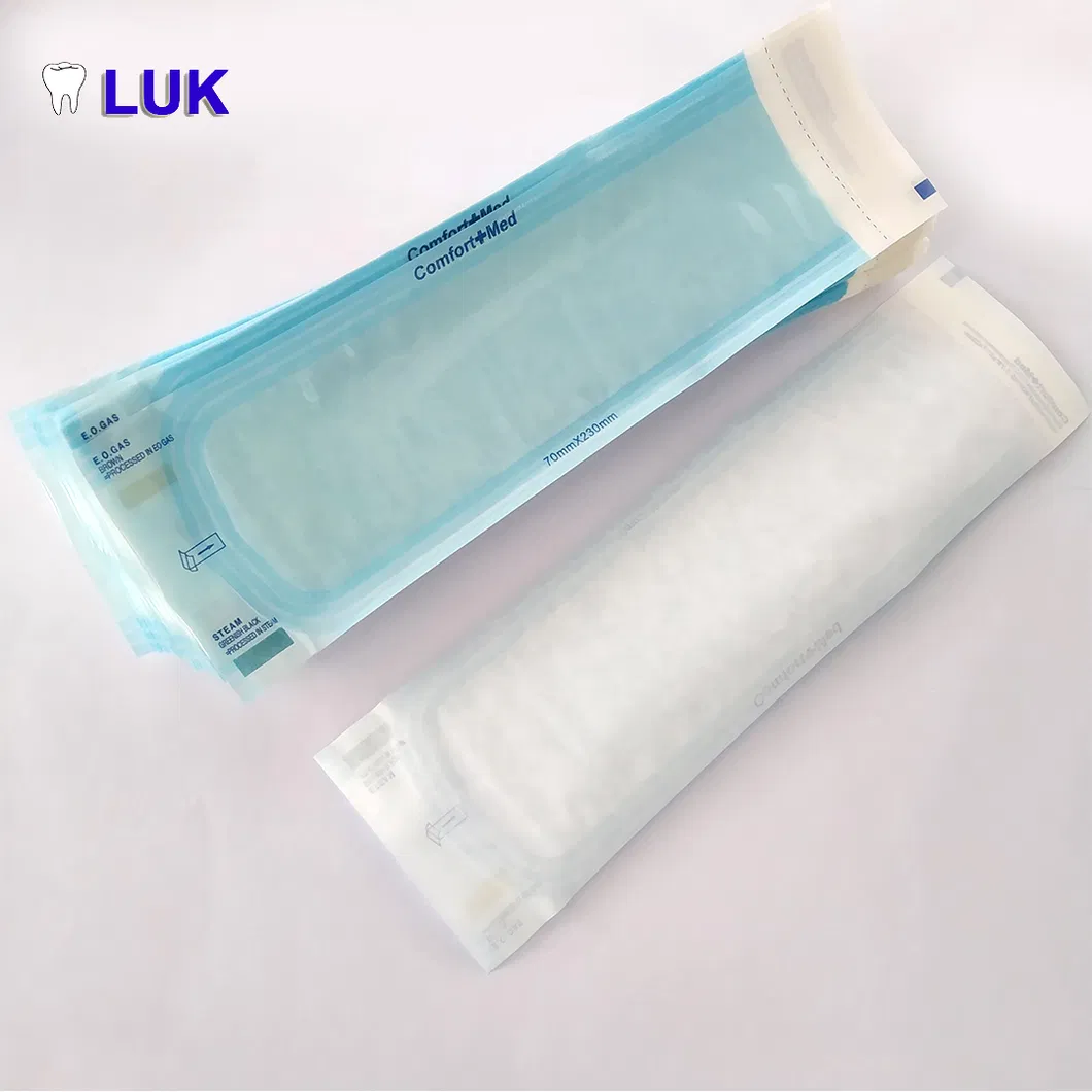 Venda Quente Saco de Esterilização Dental Descartável Auto Selante 70X230mm