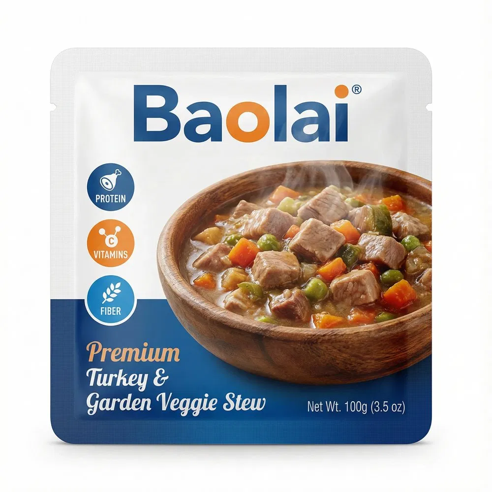 Embalagem de sachê para ração de cachorro com barreira alta, grau alimentício, PA/Al/Rcpp, esterilização por calor, livre de BPA
