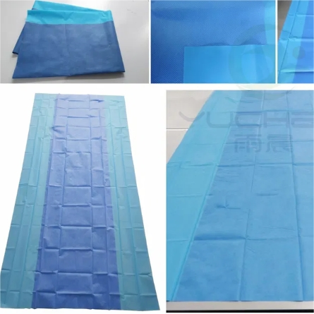 Uso Médico Filme Laminado de PE Descartável SMS/SMMS para Mesa de Equipamentos