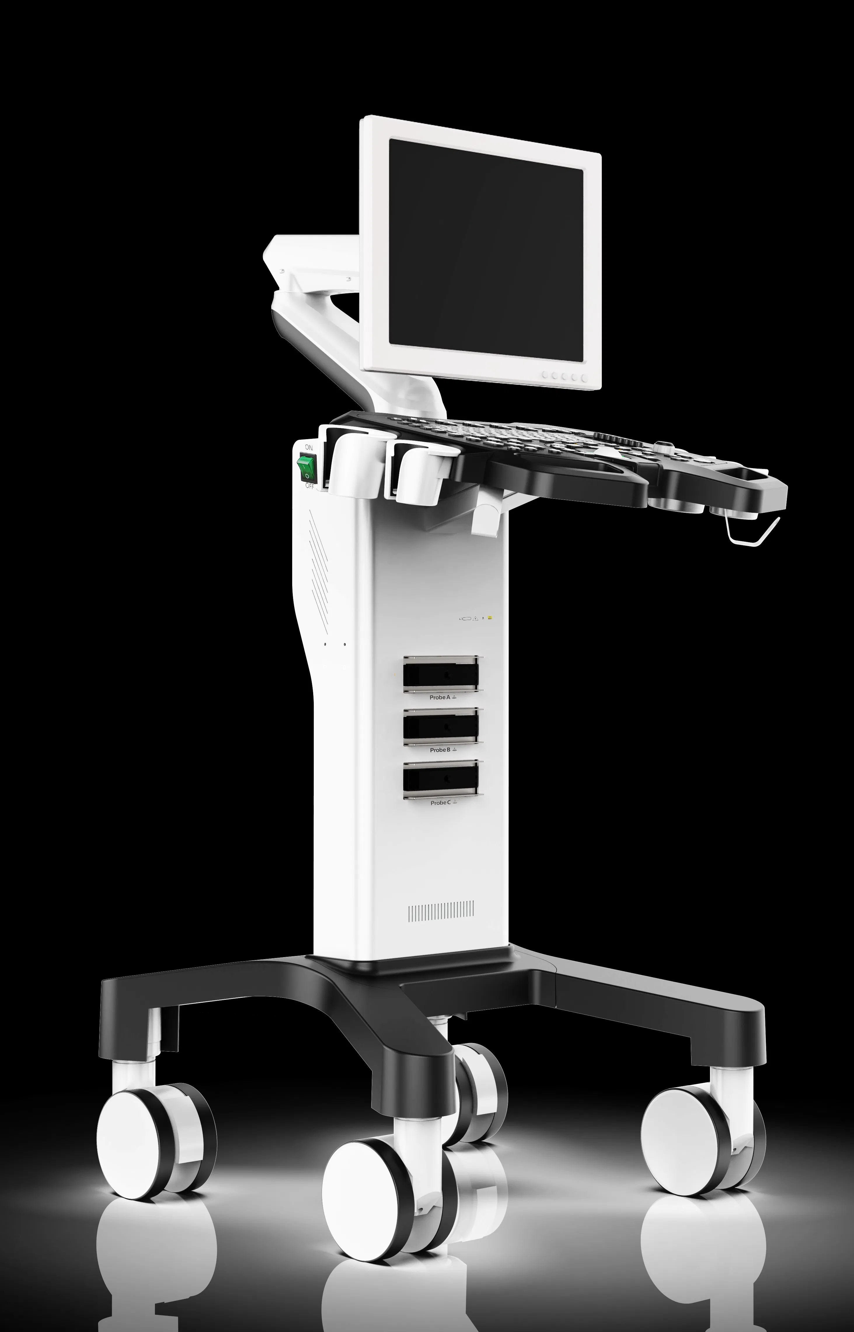 Mobile Trolley Cardiology Ultrasound Device with 1-Year Warranty