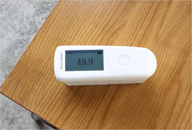 Gloss meter wood test