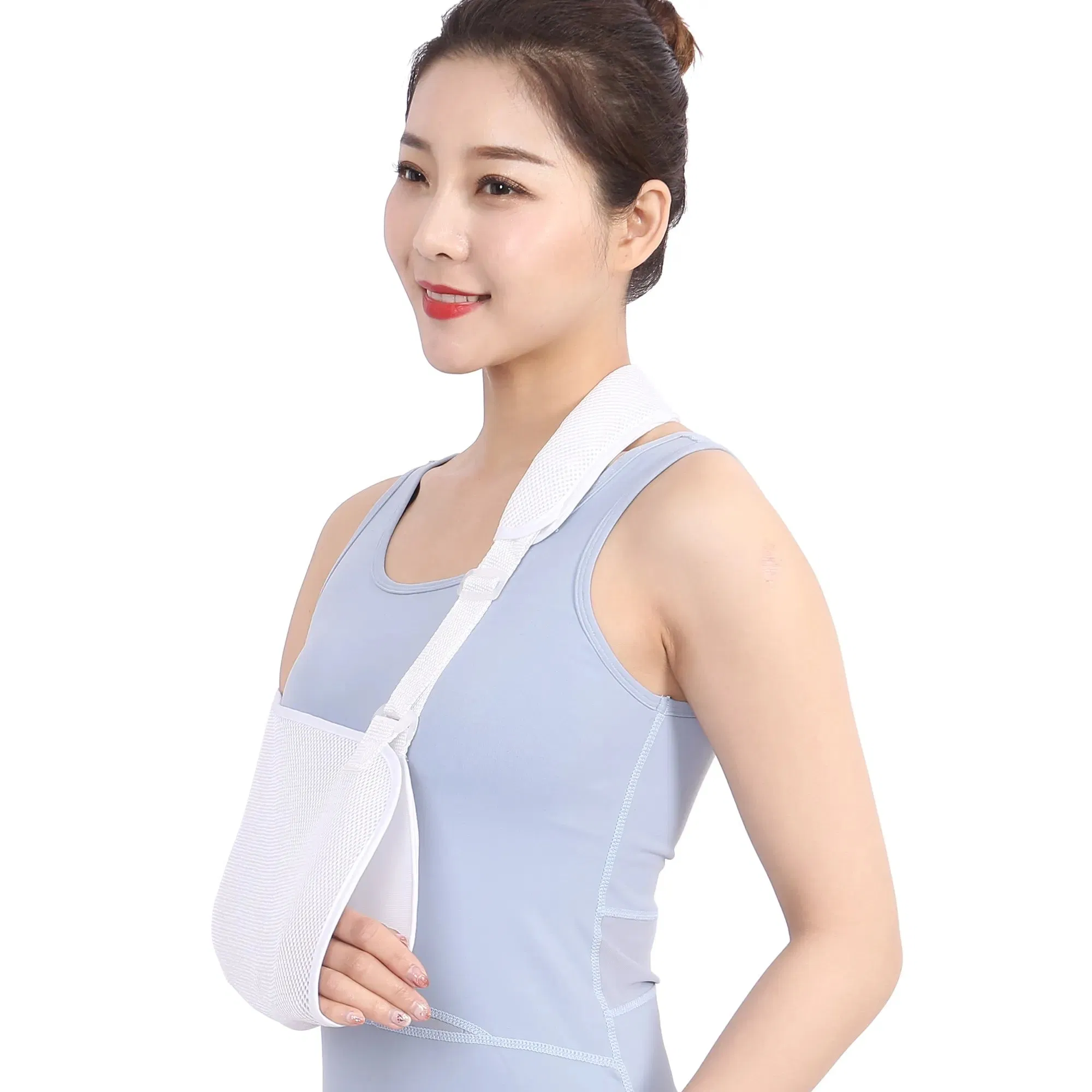 Male and Female White Adjustable Suspension Elbow Wrist Shoulder Rehabilitation Equipment Left and Right Arms