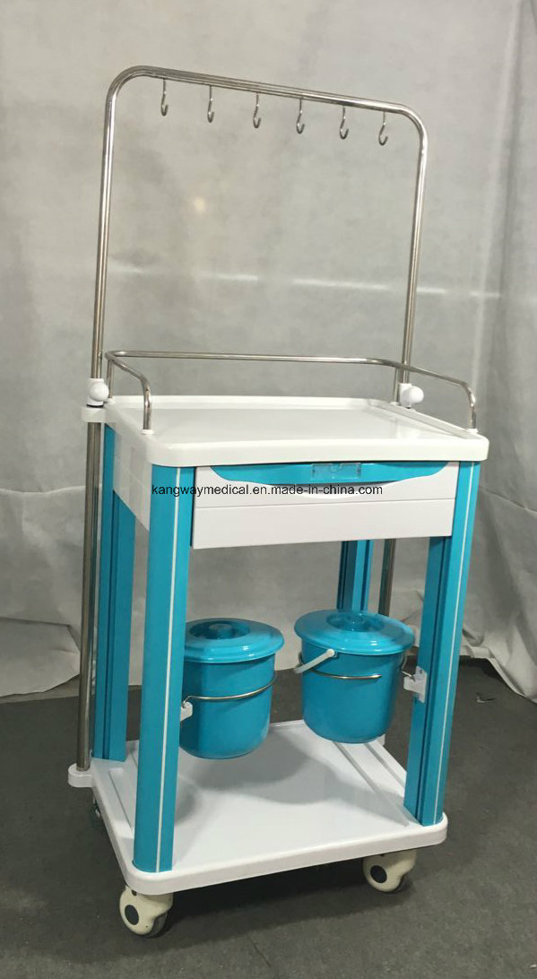 Medical ABS Transfusion Trolley Carts Hospital Furniture (SLV-ITT67516D)
