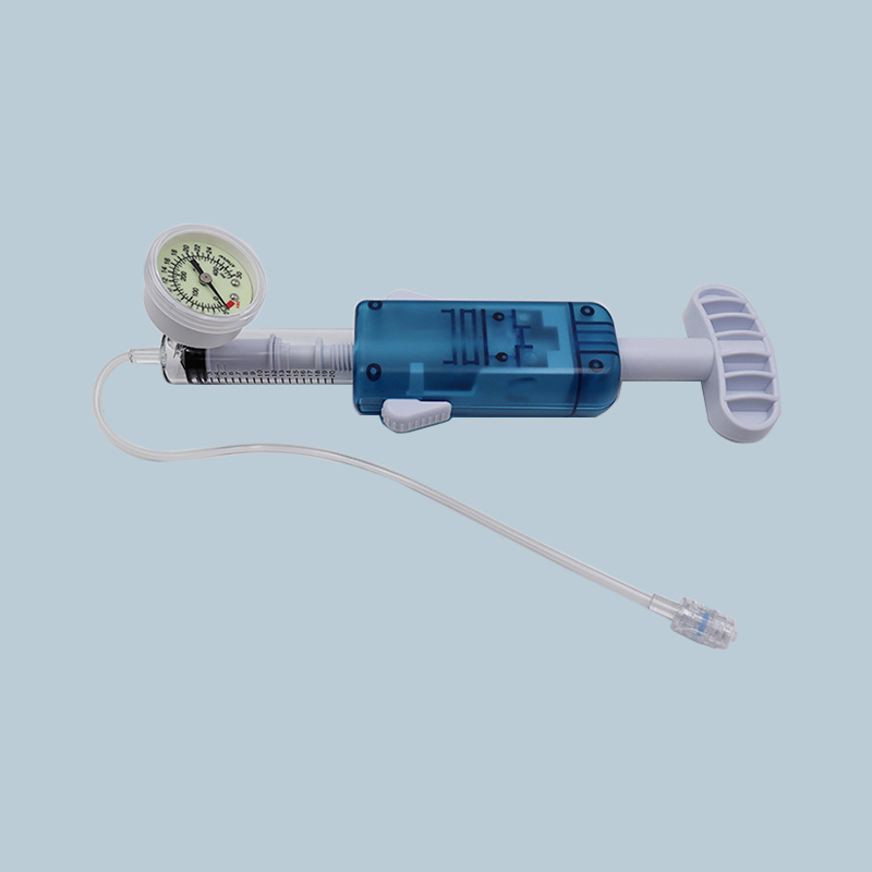 Medical Ptca Balloon Inflation Device with Pressure Gauge