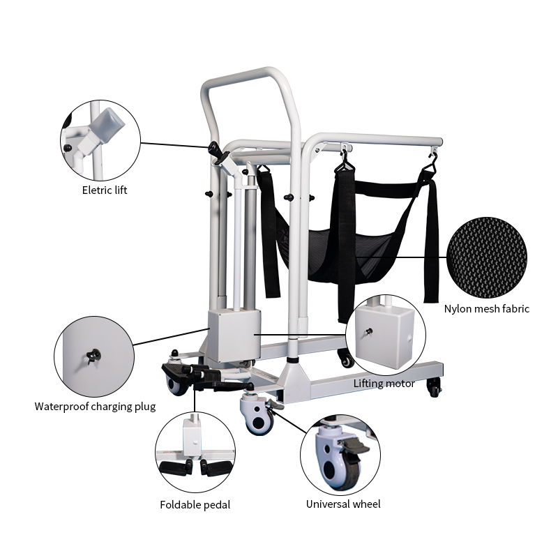 2025 Factory Direct Hospitalized Patient Chair Electric Sling Folding Lift Rehabilitation Equipment