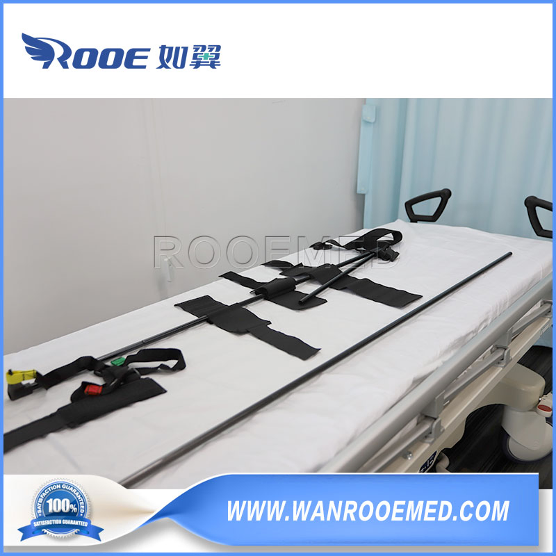 Foldable EMS Orthopedics Equipment First Aid Kit Leg Fixation Device Traction Frame for Lessen Patient Damage