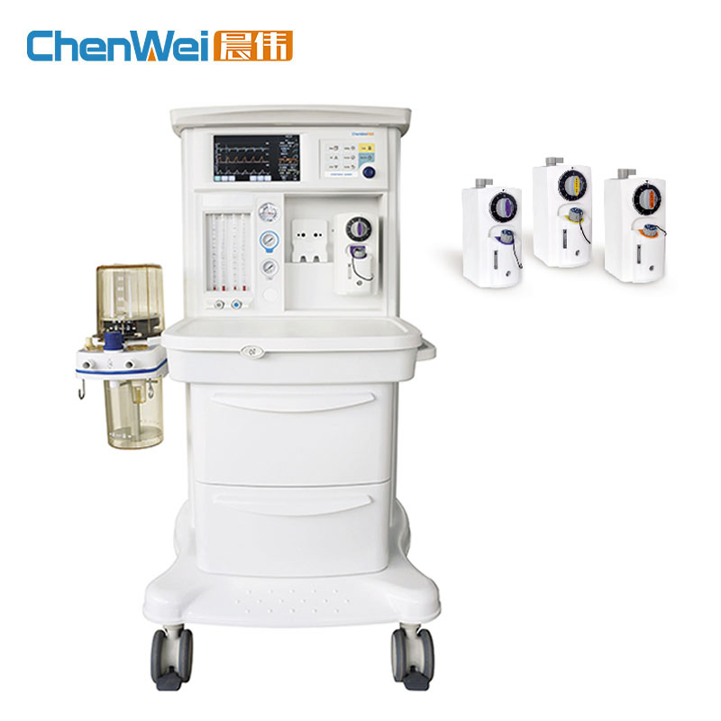 Hot Sale Anesthesia System of ICU &AMP Emergency Chenwei Cwm-201A Factory Supply Hospital Ventilator Medical Equipment