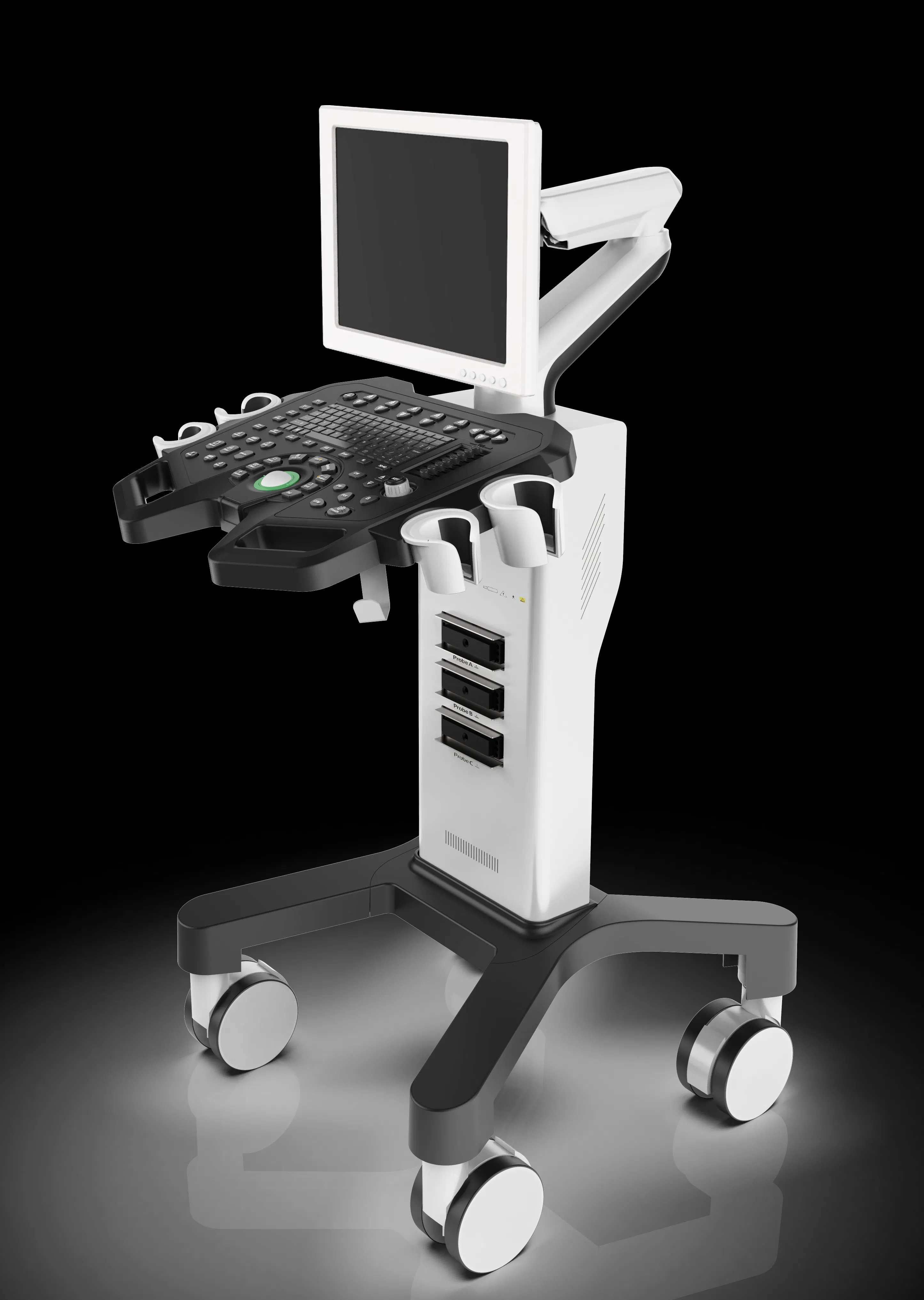 Mobile Trolley Cardiology Ultrasound Device with 1-Year Warranty