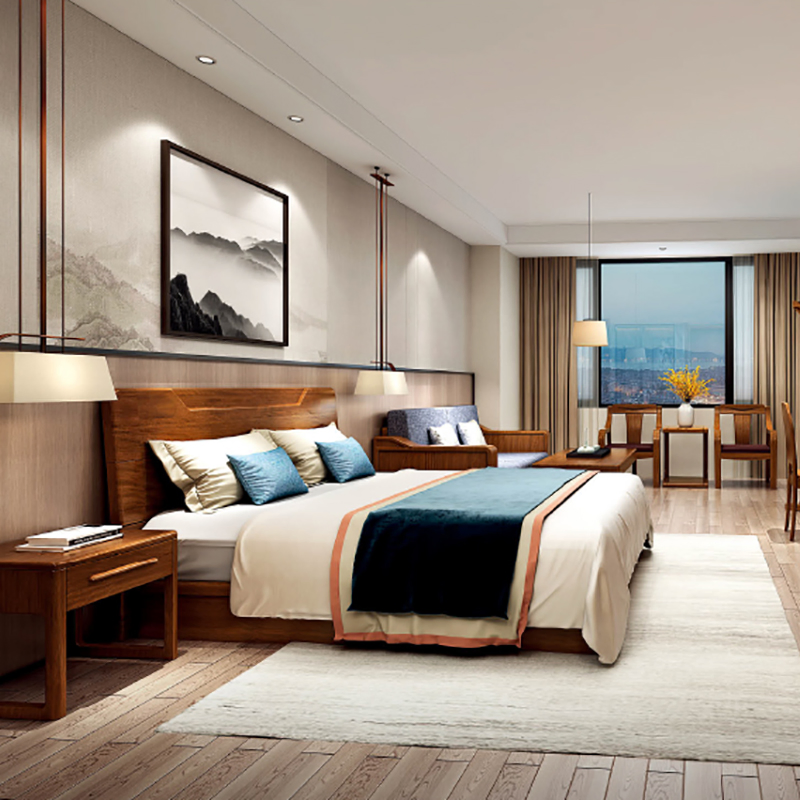 Hospital Furniture Manufacturers China High-End Senior Apartment Project Nursing Home Wooden Twin Bed