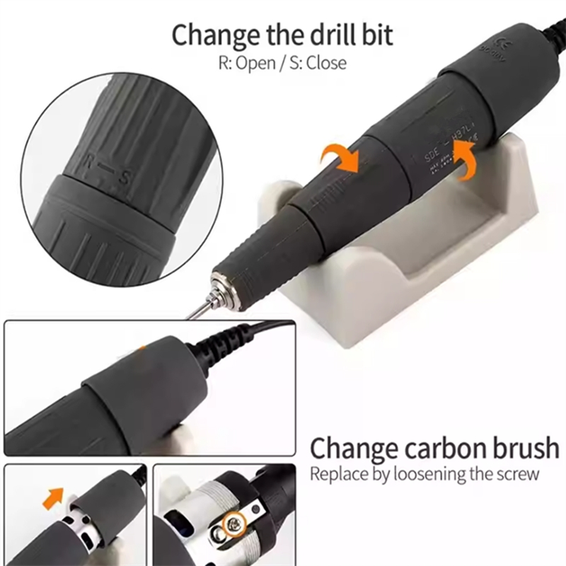 Korea Brush 45000rpm Micromotor Laboratory Polisher Handpiece Dental Instruments Supplier Denture Grinding