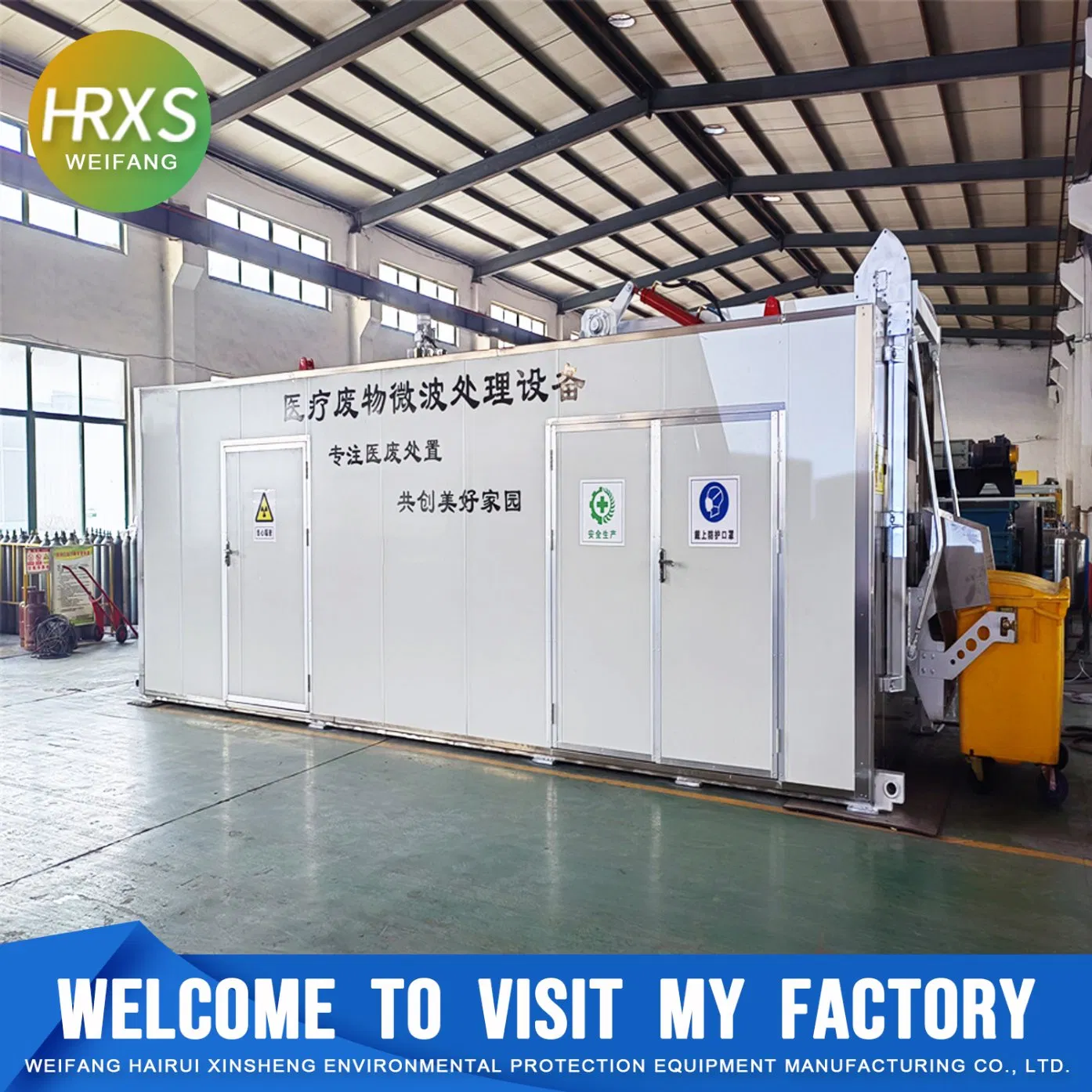 Clinic/Hospital/Healthcare/Lab Using Small/Fixed/Mobile Medical Waste Microwave/Steam Sterilization/Disinfection Disposal/Treatment Equipment with Shredder/PLC