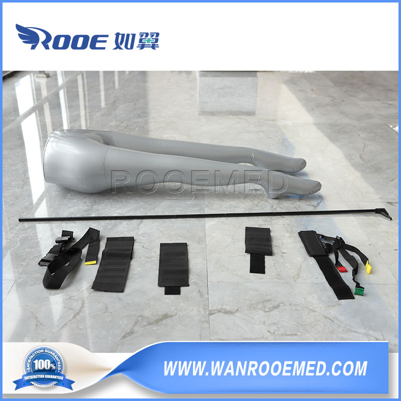 Foldable EMS Orthopedics Equipment First Aid Kit Leg Fixation Device Traction Frame for Lessen Patient Damage